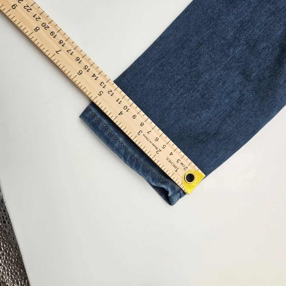 Time and Tru Womens Pull On Jeggings Dark Wash High Rise Denim Pants Size M 8-10 - Picture 7 of 9